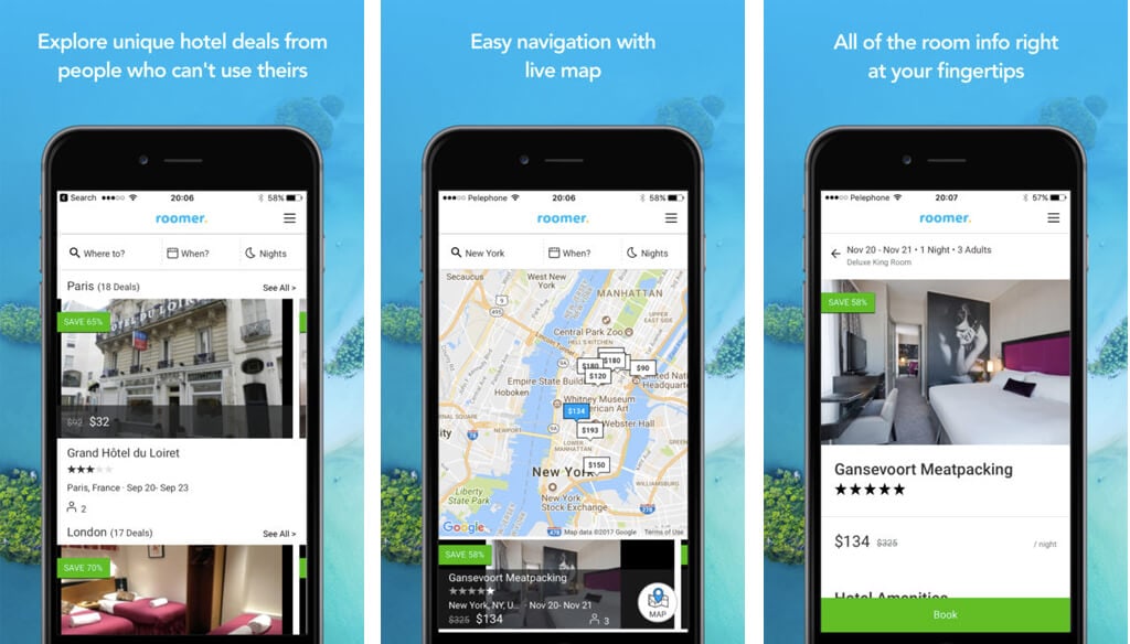 Roomer App - Best Free Travel Apps