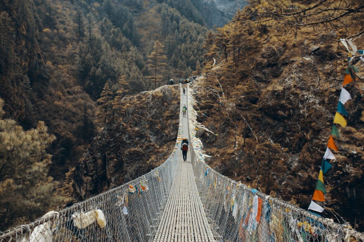 Suspension Bridge over Dudh Kosi - The Ultimate Guide To Doing The Everest Base Camp Trek Without A Guide